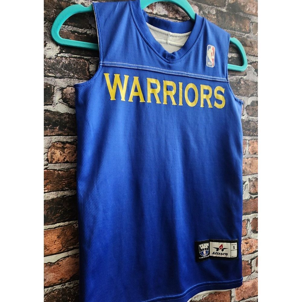 Alleson Athletic NBA Golden State Warriors Reversible Jersey Youth Small Blue #3